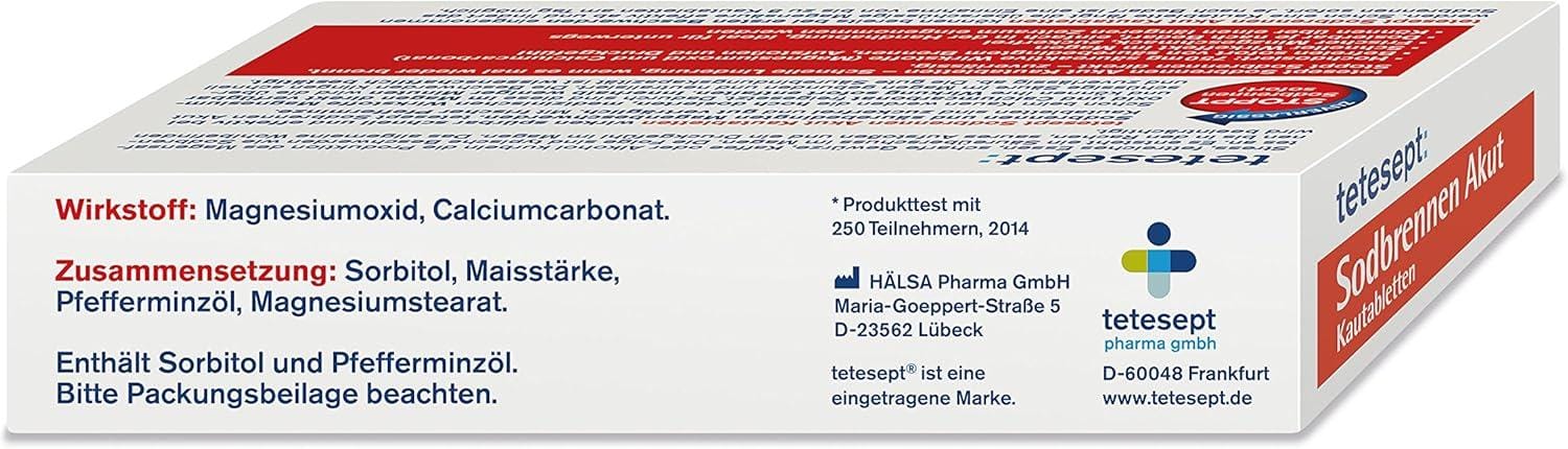 Nie wieder Sodbrennen? Unser Test der Tetesept Akut Sodbrennen Kautabletten (5x20): Wirkt es wirklich so gut?