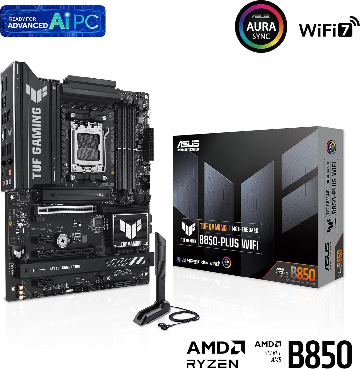 ASUS TUF GAMING B850-PLUS WIFI: The AI-Ready Motherboard Revolutionizing Our Builds?