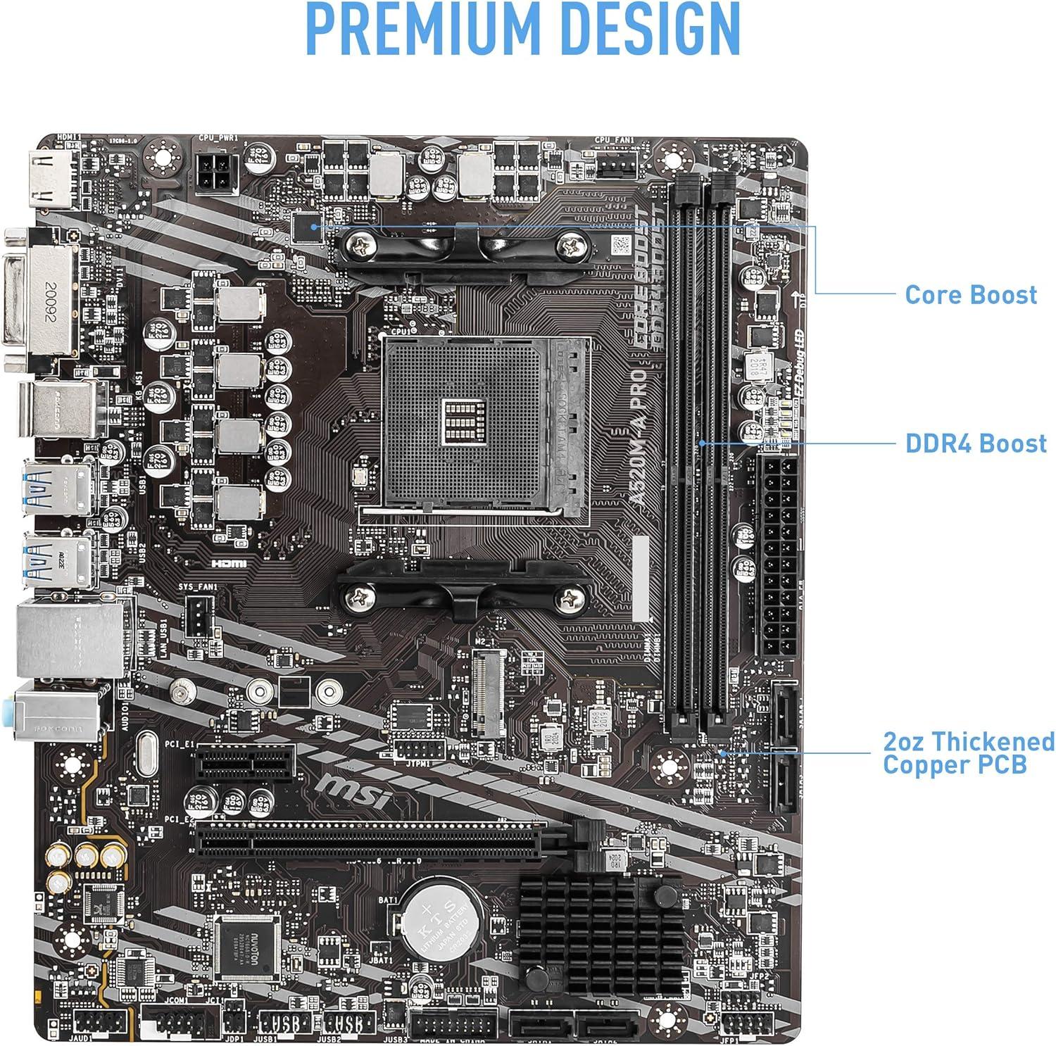 MSI A520M-A PRO Motherboard: Why We Think It's the Best Budget Ryzen Option