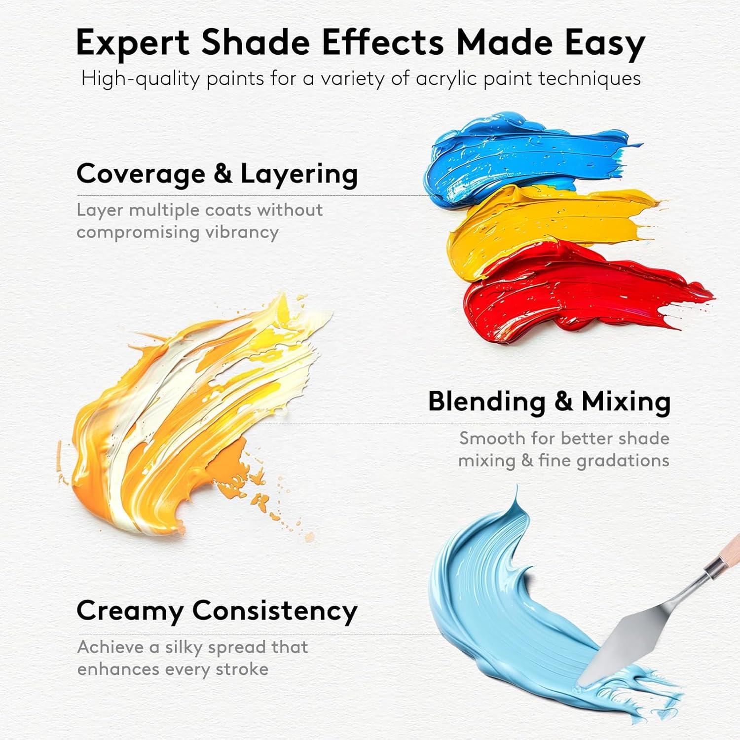 Unleash Your Inner Artist: Our Review of the 24-Color Acrylic Paint Set with Brushes - A Must-Have for Beginners to Professionals!