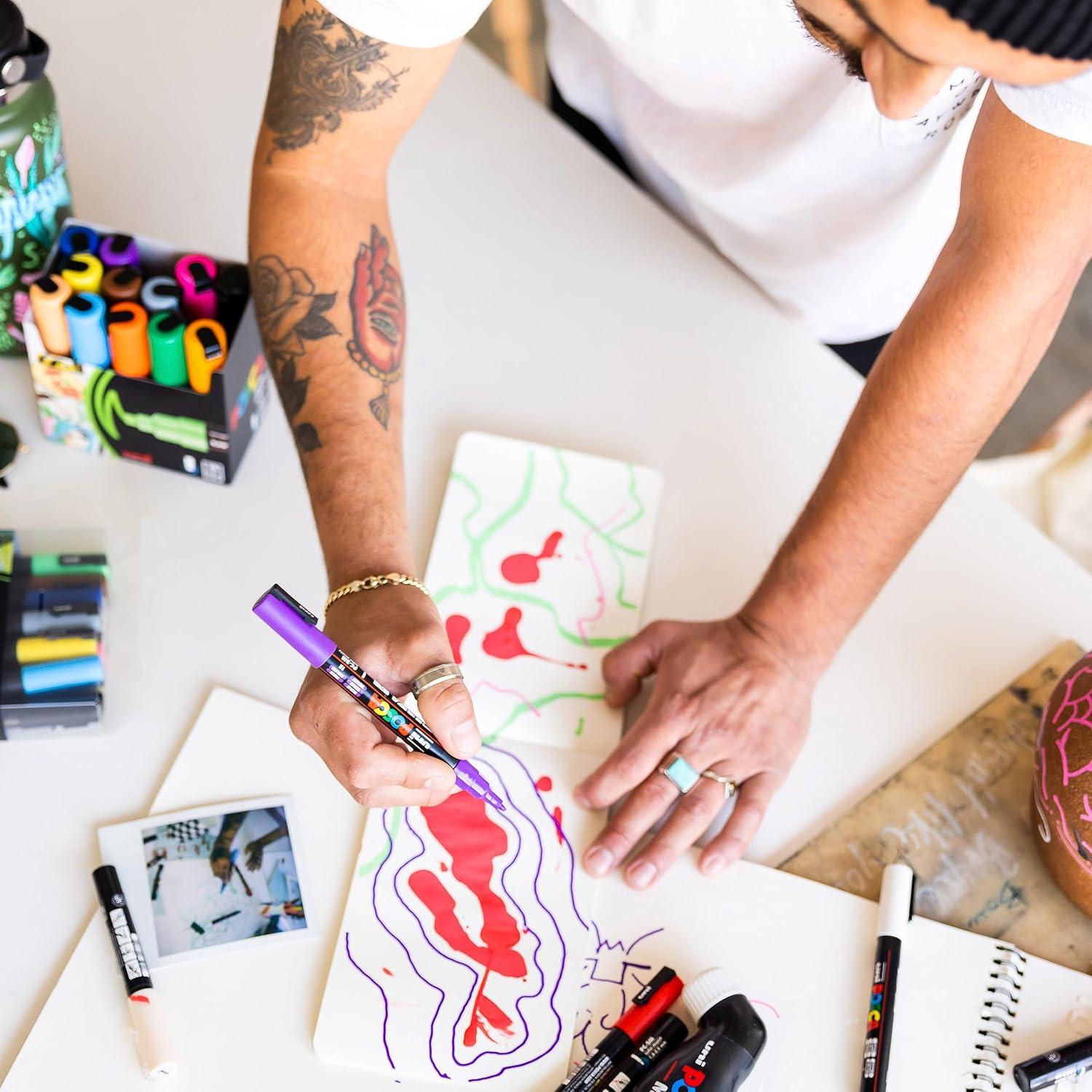 POSCA PC-5M 8-Color Set Review: Unleash Your Creativity with These Versatile Paint Markers!