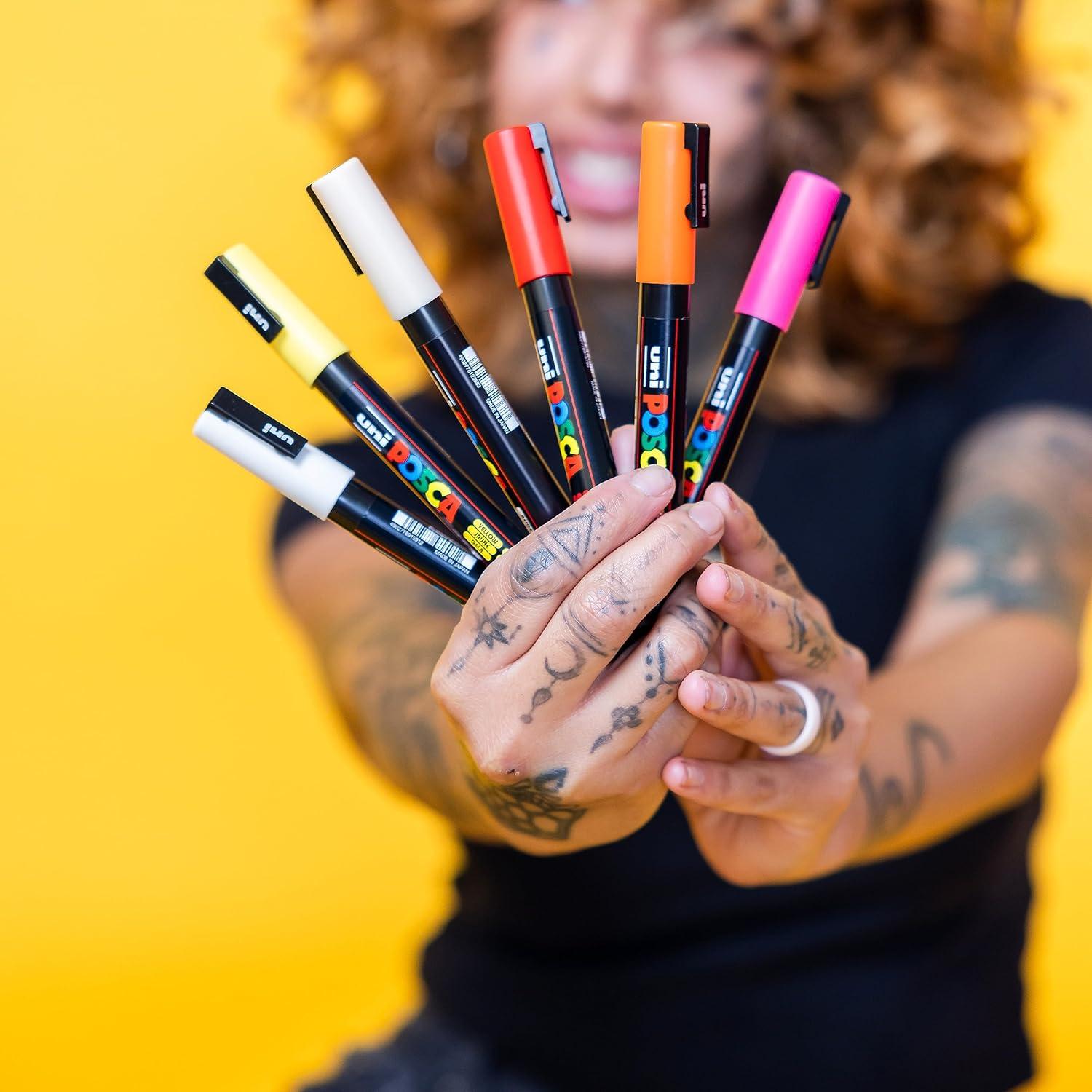 POSCA PC-5M 8-Color Set Review: Unleash Your Creativity with These Versatile Paint Markers!