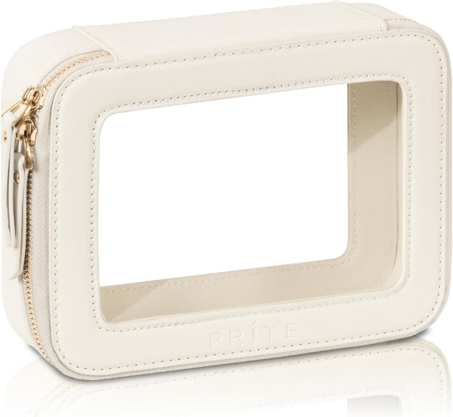 Our Take on Prite’s Waterproof Clear Makeup Bag with Golden Zipper