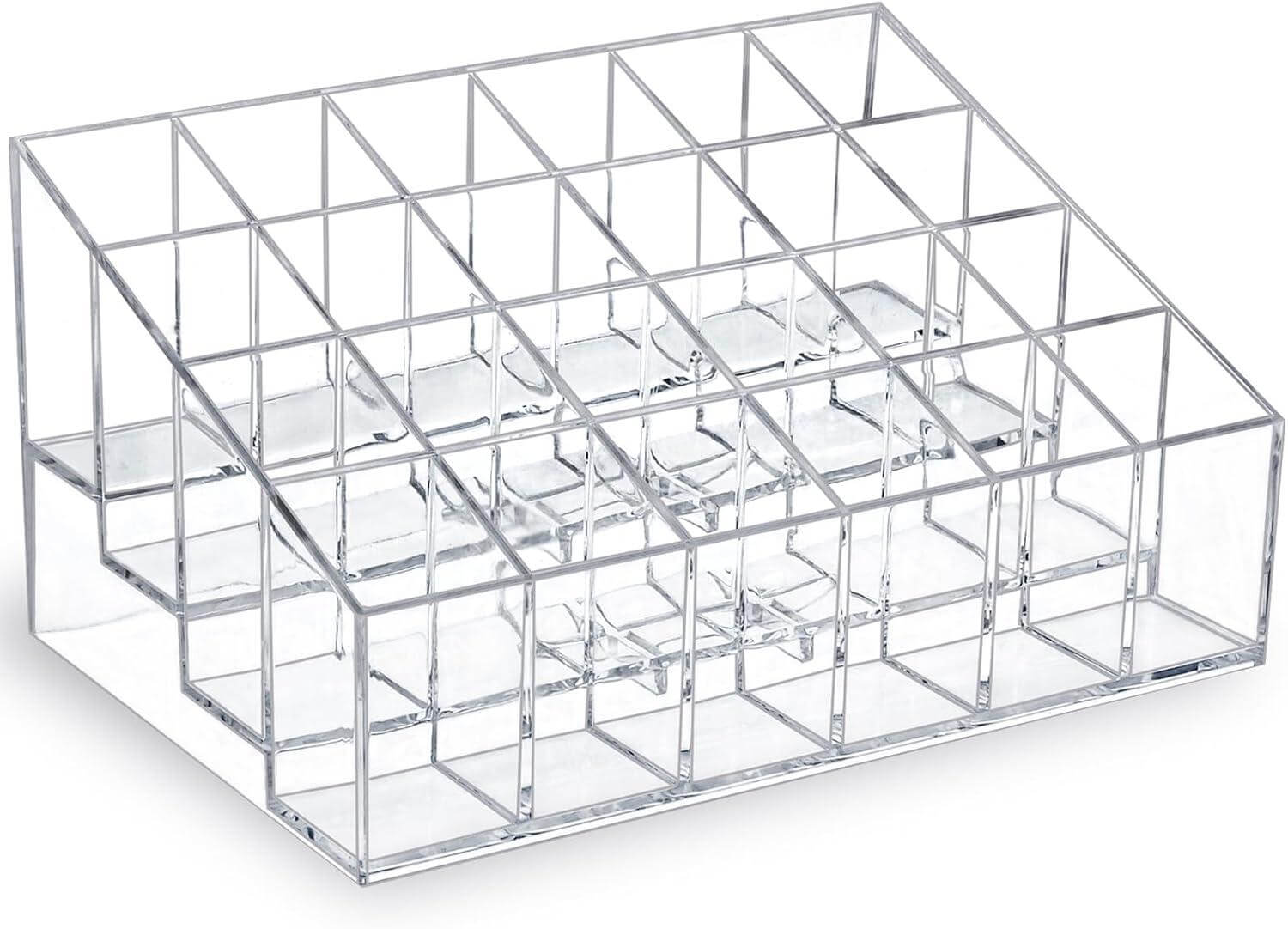 Our Take on the Clear 24-Slot Lipstick Organizer: Compact & Chic