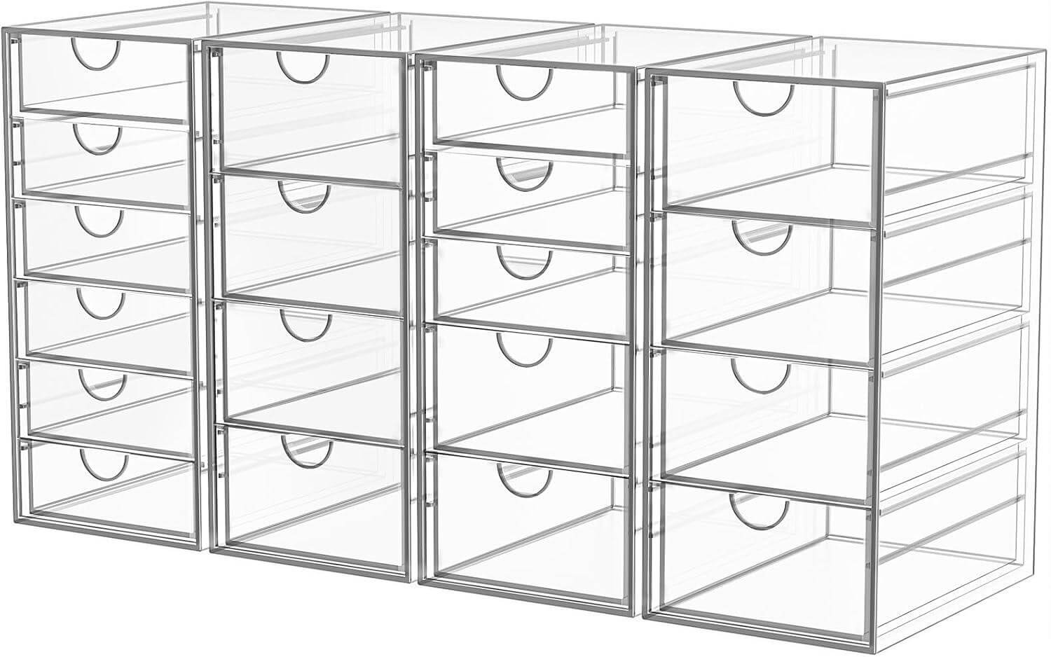 How We Organize Effortlessly with YFXCVSL’s 19-Drawer Acrylic Set