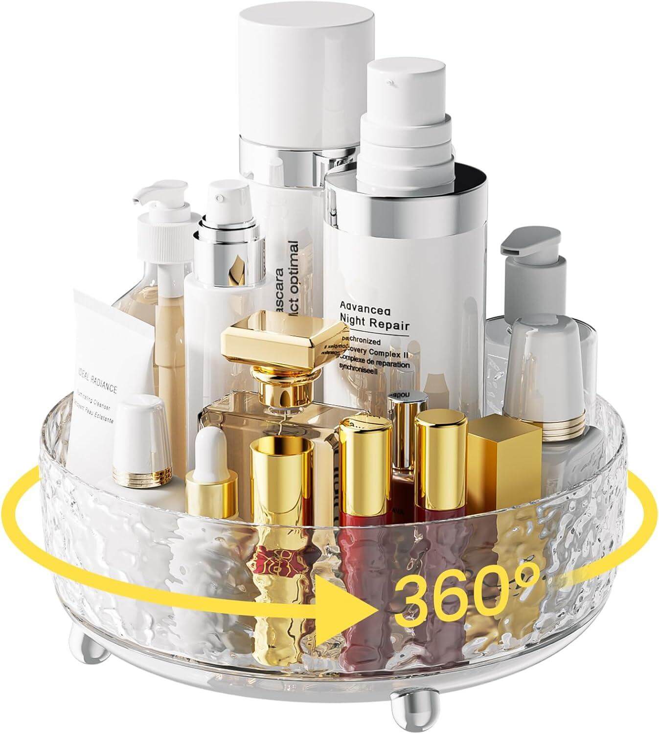 How We Streamlined Our Space with the 360° Rotating Makeup Organizer