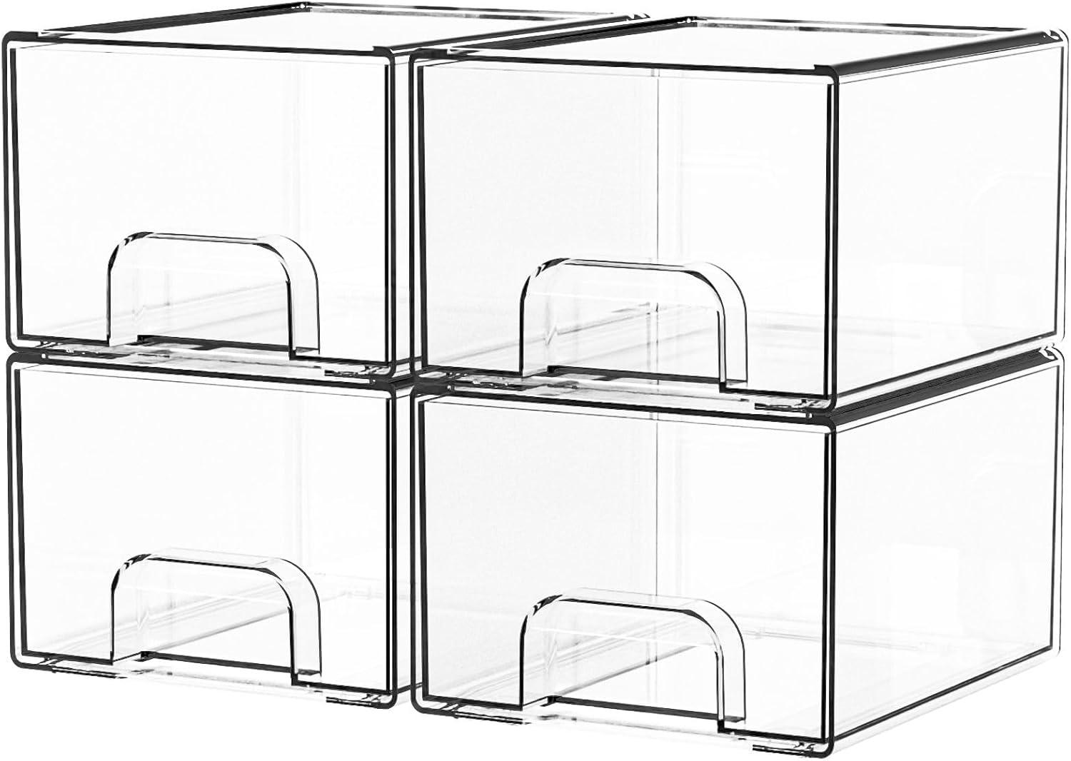 How We Use Yieach Clear Stackable Drawers for Clutter-Free Spaces