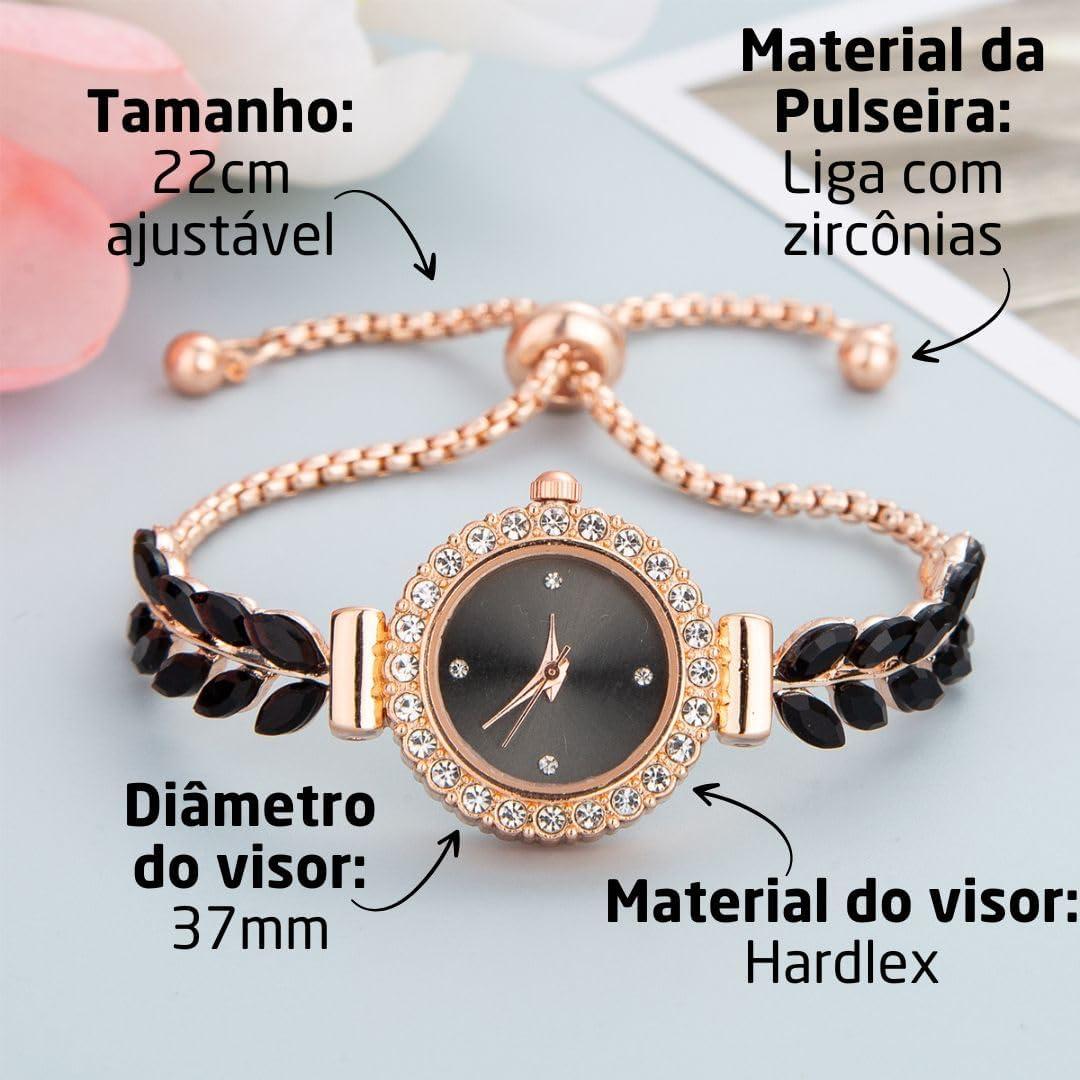 Relógio Ultrafino Ouro Negro: Sofisticação e Elegância no Pulso