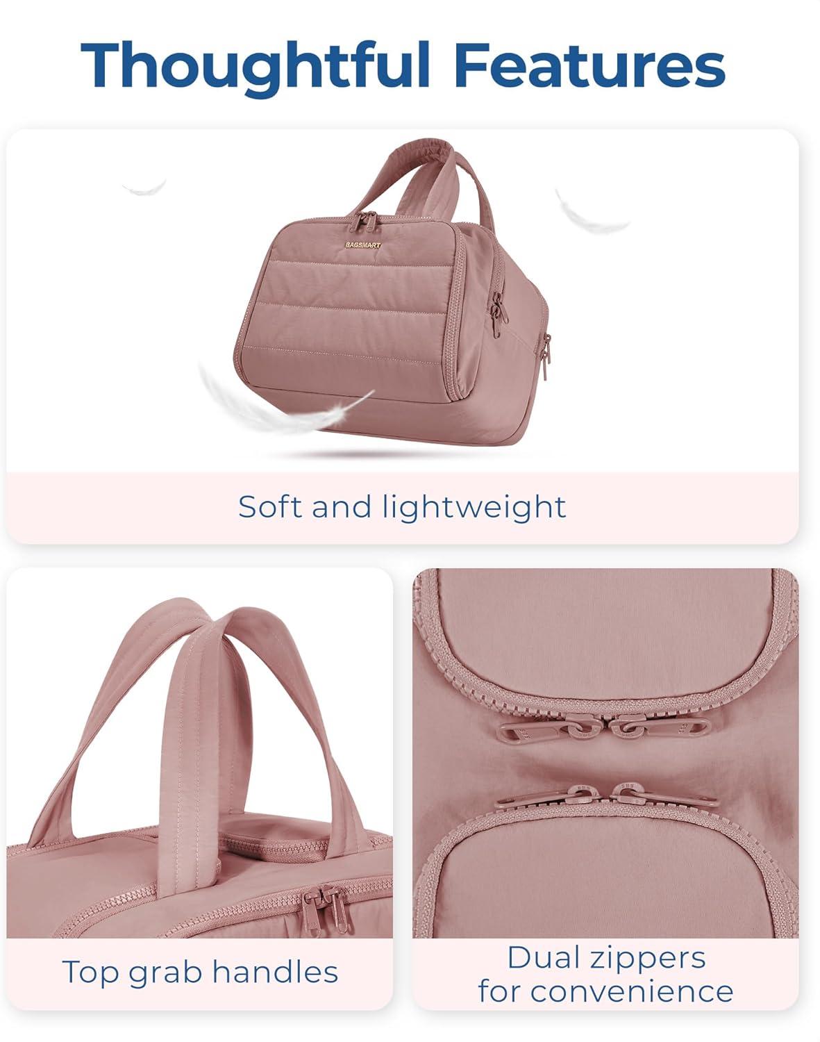 Why We Love the BAGSMART Puffy Toiletry Bag for Travel Organization