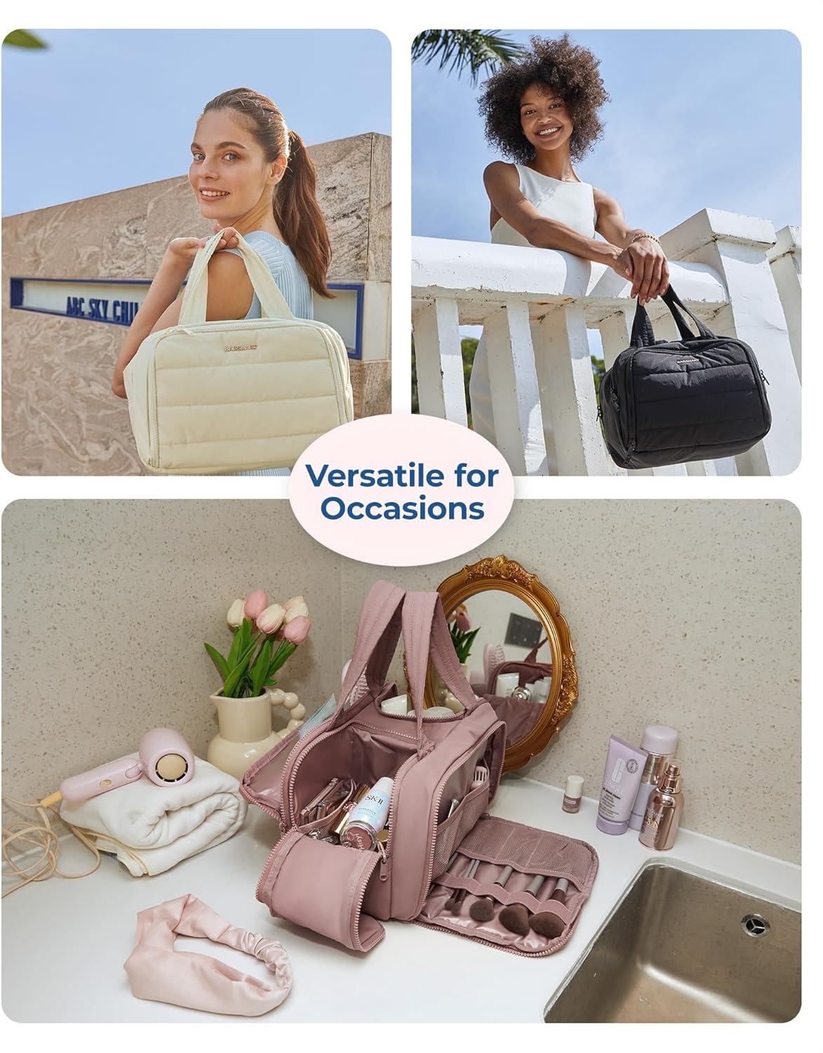 Why We Love the BAGSMART Puffy Toiletry Bag for Travel Organization