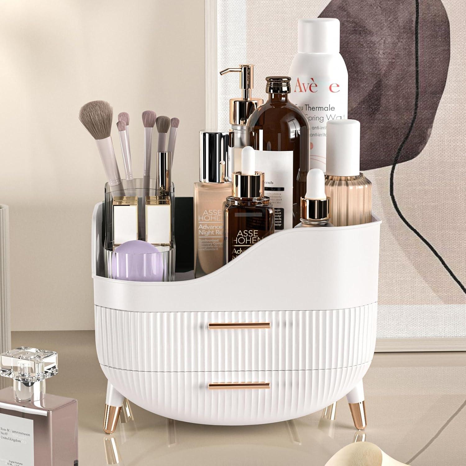 How We Transformed Our Vanity With This Spacious Makeup Organizer