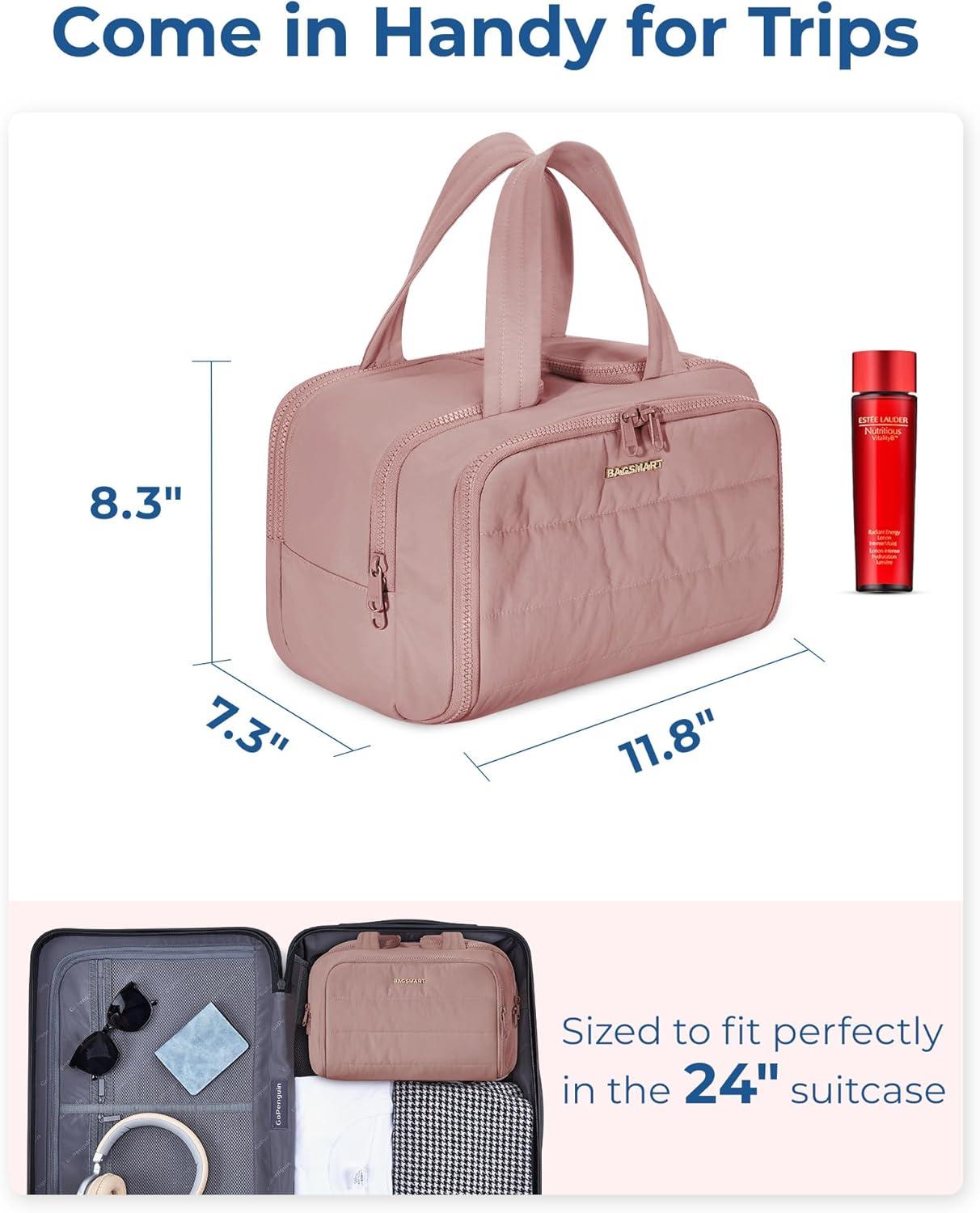 Why We Love the BAGSMART Puffy Toiletry Bag for Travel Organization