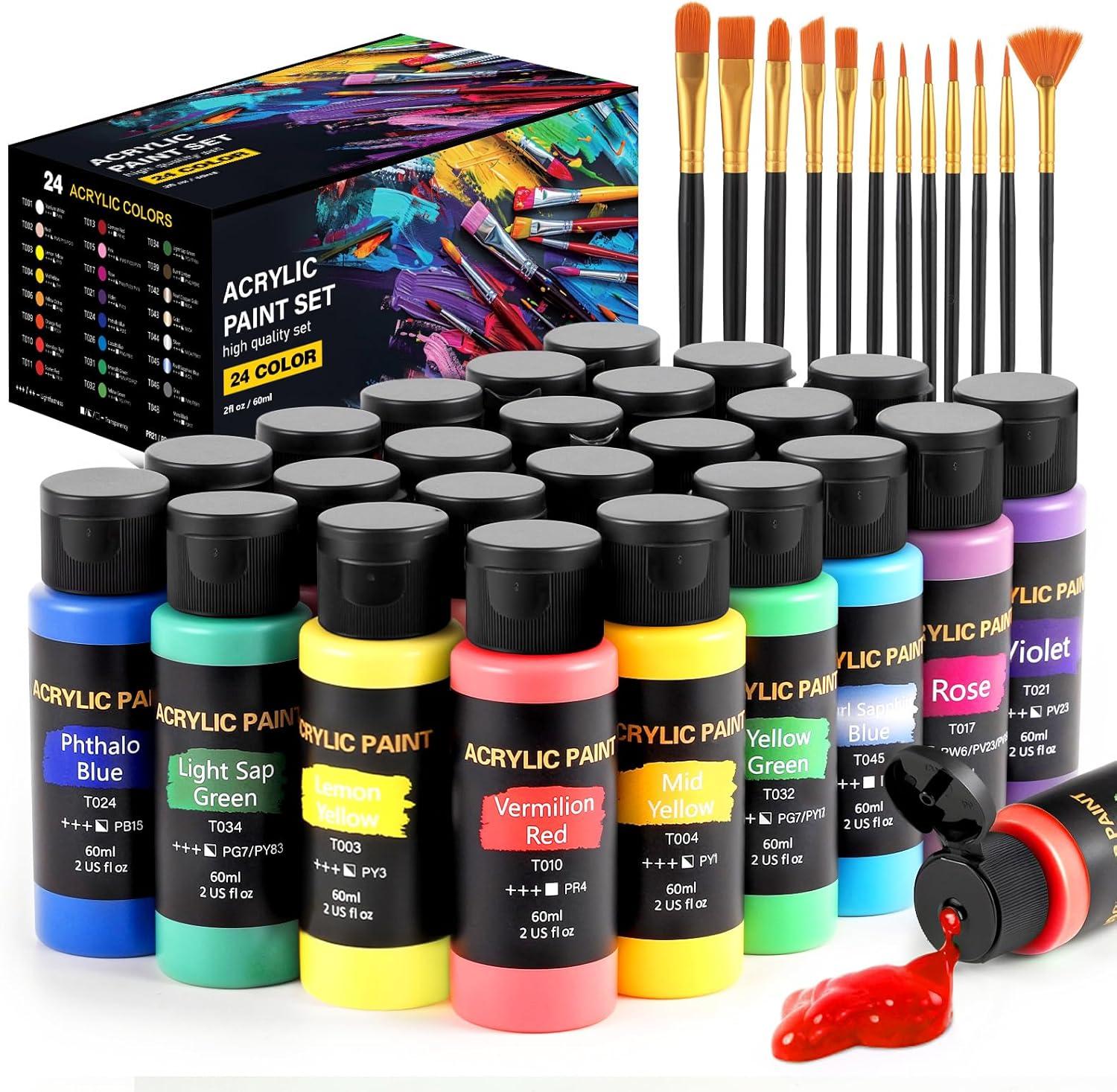 Unleash Your Inner Artist: Why This Acrylic Paint Set with Brushes Is Our Top Pick for Beginners to Professionals