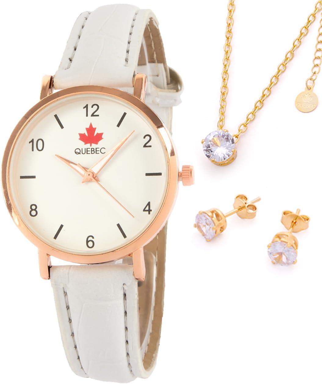 Nosso Review do Kit Relógio Feminino QUEBEC Rose: Elegância e Estilo